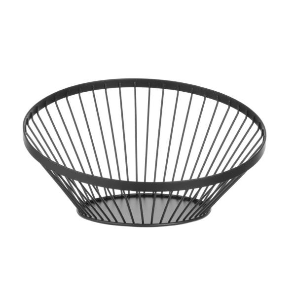 HENDI Obstkorb abgerundet schwarz Ø 280 x 130 mm