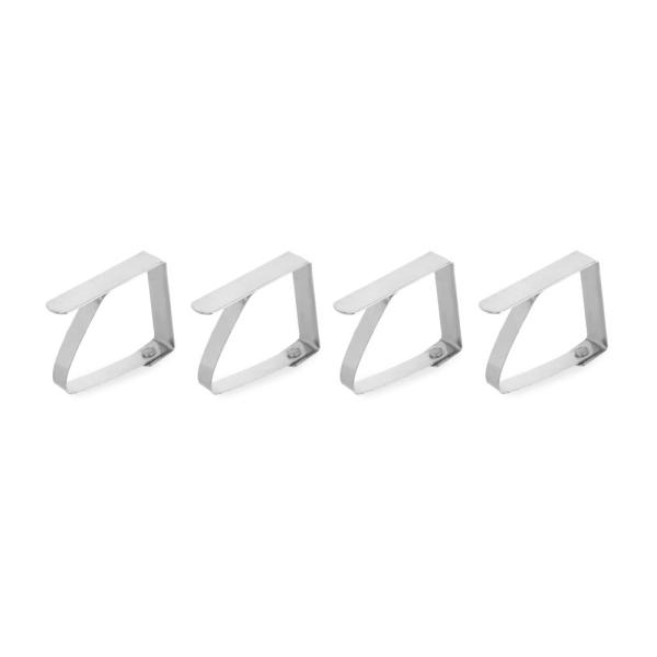 HENDI Tischdeckenklammer - 4 Stk, 4 Stk, 50 x 10 x 40 mm