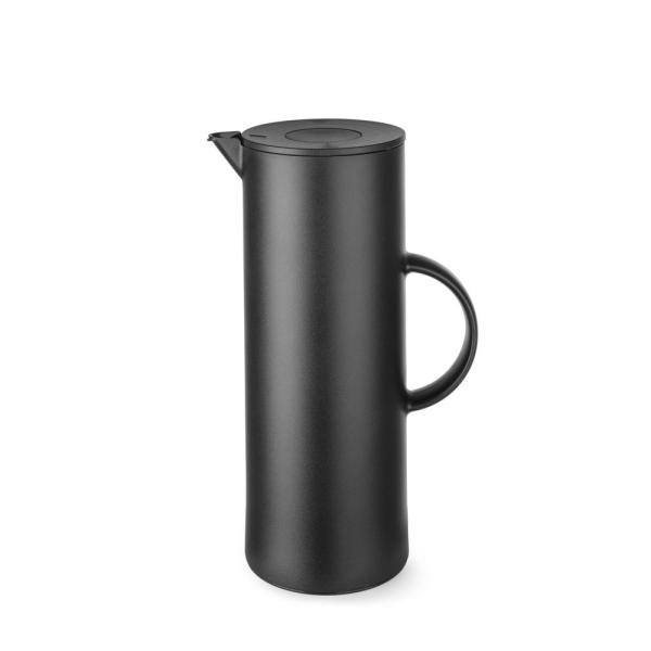 HENDI Isolierkanne 1 l, Schwarz Ø 110 x 289 mm