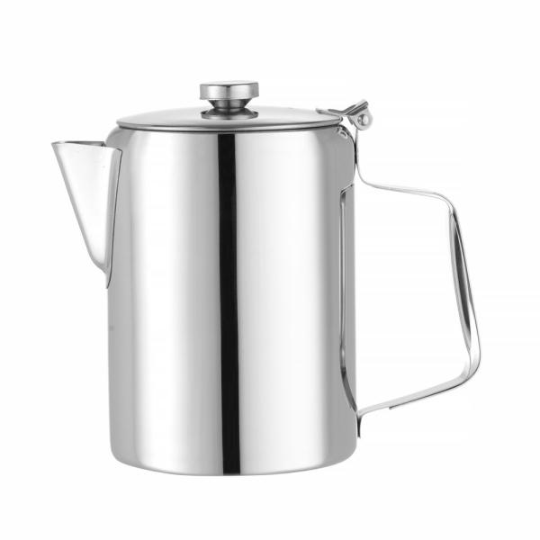 HENDI Kaffee-/Teekanne mit Klappdeckel 1,4 l, Ø 126 x 185 mm