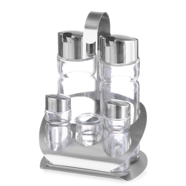 HENDI Menage Set 130 x 110 x 185 mm mit Zahnstocherhalter