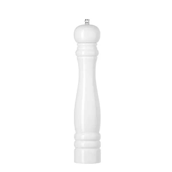 HENDI Salzmühle aus Holz Weiß Ø 60 x 315 mm  