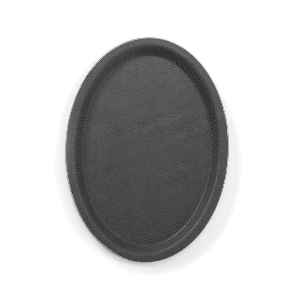 HENDI Serviertablett rutschfest oval 160 x 230 mm
