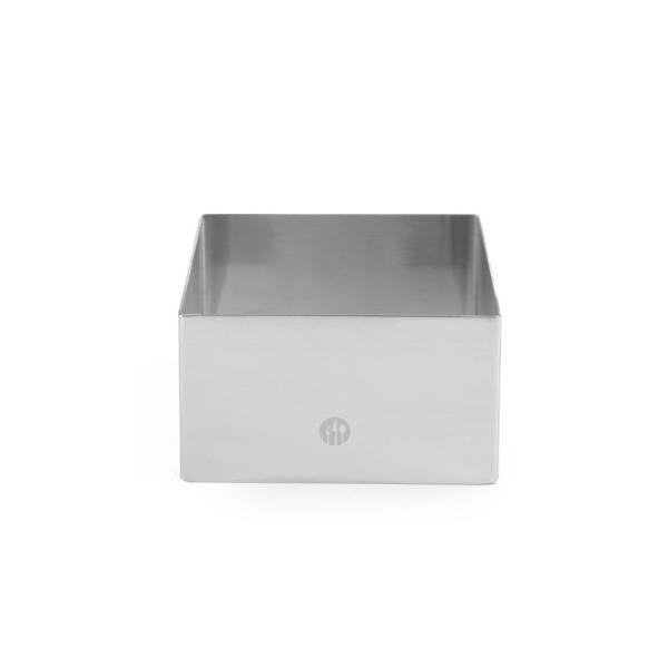 HENDI Speiseringe und Stampfer quadratisch Speisering 80 x 80 x 45 mm