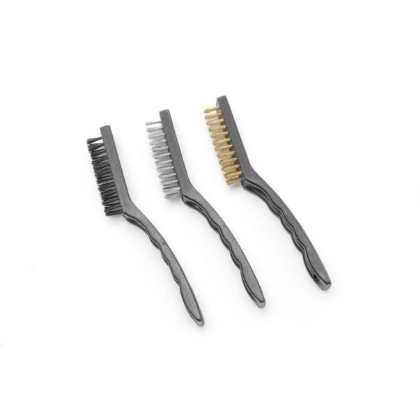 HENDI Drahtbürsten-Set schmal - 3 Stk, 3 Stk, Länge 230 mm