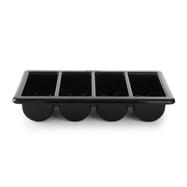 HENDI Besteckbehälter Schwarz 530 x 325 x 100 mm