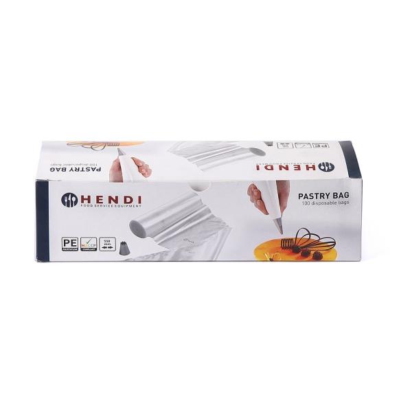 Bild 1 HENDI Spritzbeutel transparent 100 Stk, 445 x 220 mm