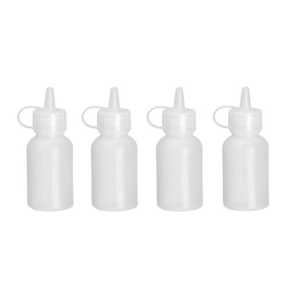 HENDI Mini-Saucenspender – 4er-Set 0,03 l, Transparent Ø 30 x 85 mm