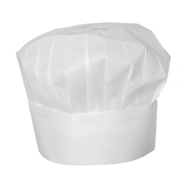 HENDI Kochhaube - 10 Stk, Weiß 10 Stk, Ø 600 x 230 mm