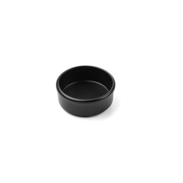 HENDI Butter- & Saucenschälchen - 3 Stk, Schwarz 3 Stk, Ø 80 x 30 mm