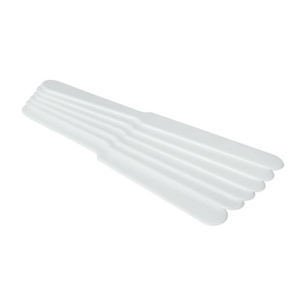 HENDI Bierabstreicher - 6 Stk, BarUp Weiß 6 Stk, 235 x 26 mm
