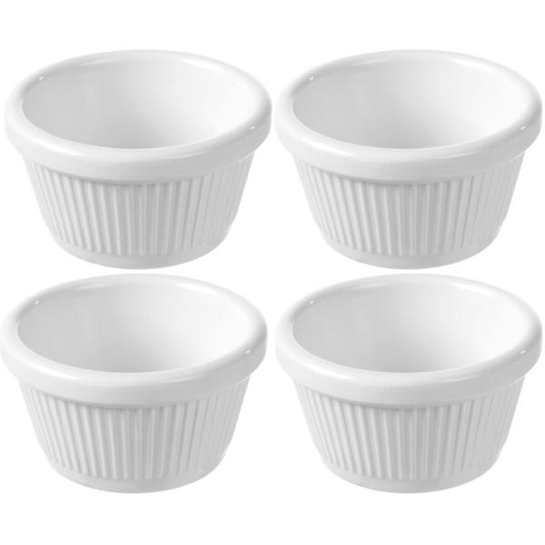 HENDI Auflaufförmchen - 4 Stk, Fine Dine 50 ml 4 Stk, Ø 70 x 35 mm