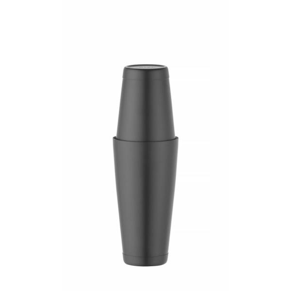 HENDI Tin-on-Tin Boston Shaker BarUp 0,8 l, Schwarz Ø 90 mm
