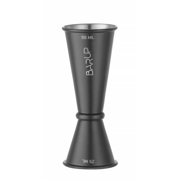 HENDI Barmaß 25/50 ml BarUp Schwarz Ø 45 x 110 mm