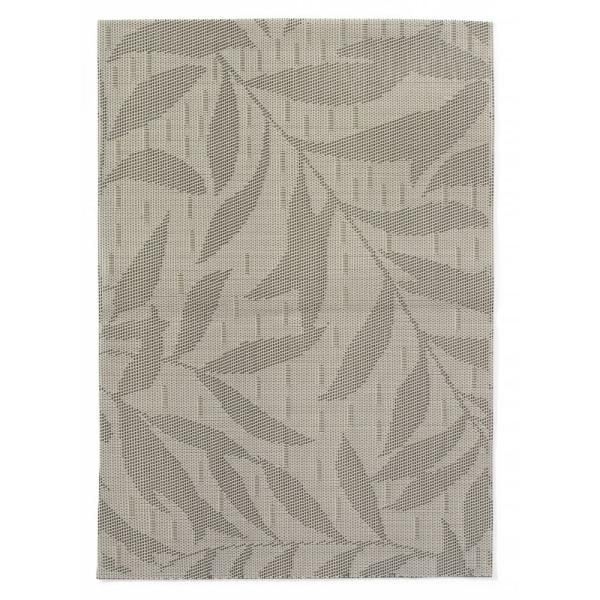 HENDI Platzset Blätter Hellgrau 6 Stk, 450 x 300 mm