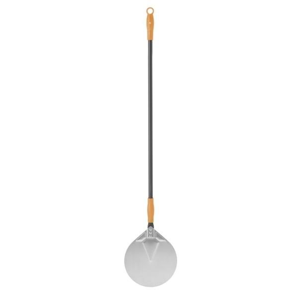HENDI Pizzaschaufel rund 230 x 1200 mm, Edelstahlblatt