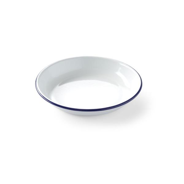 HENDI Teller tief Ø 220 mm, blauer Rand