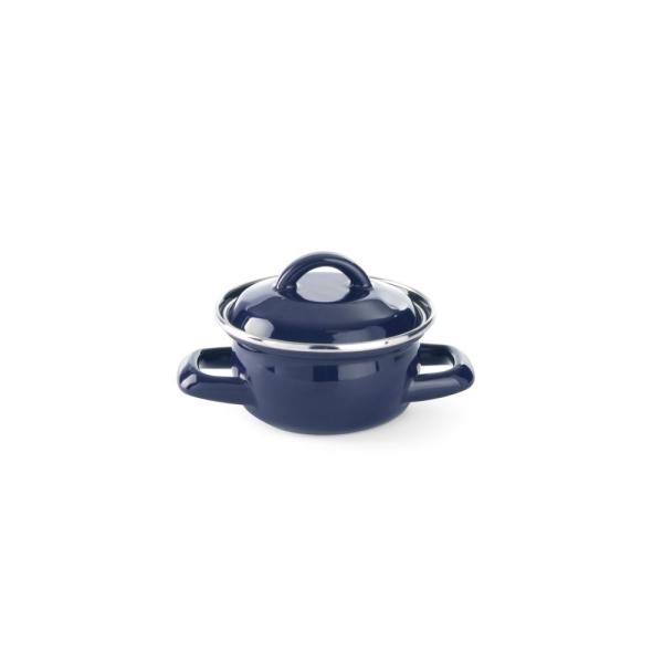 HENDI Suppen-/Saucentöpfchen - mit Deckel blau 0,3 l, Blau Ø 115 x 95 mm
