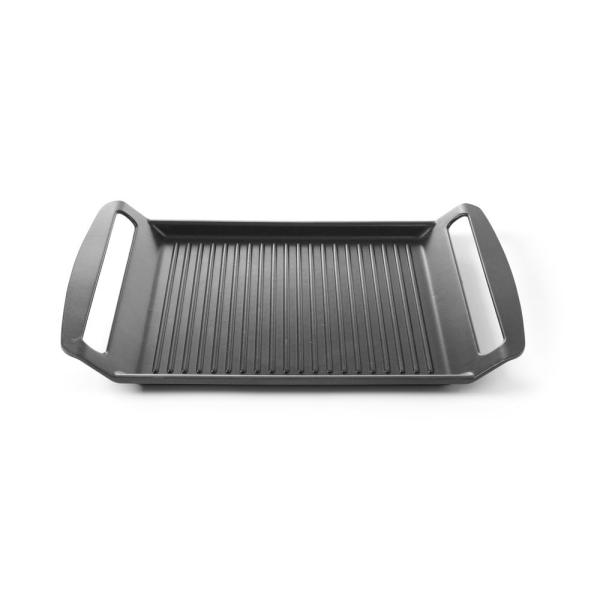 HENDI Grillplatte für Induktionskocher 390 x 260 x 35 mm