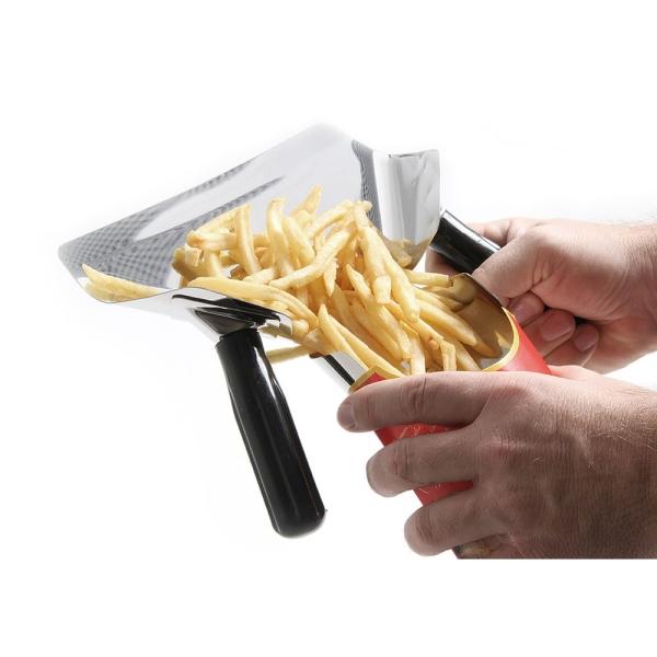 HENDI Pommes- und Nacho-Schaufel Schwarz 230 x 220 mm