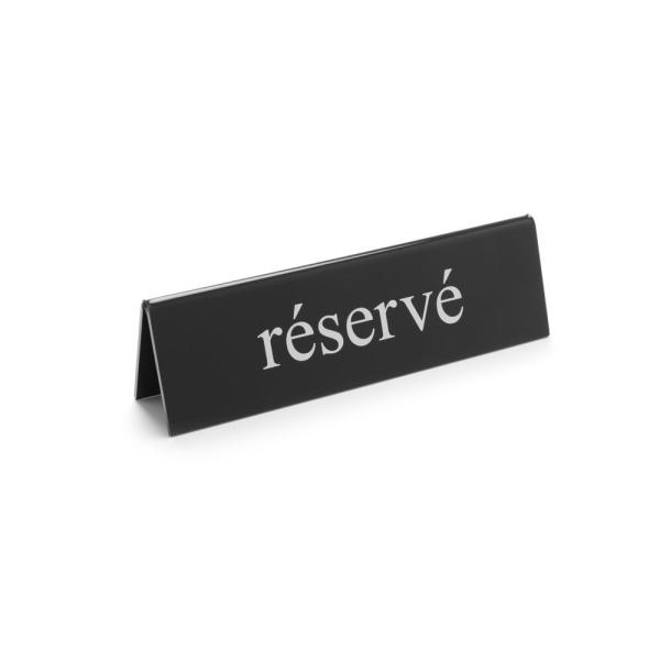 HENDI Tischschild Reserviert réservé 130 x 30 x 38 mm