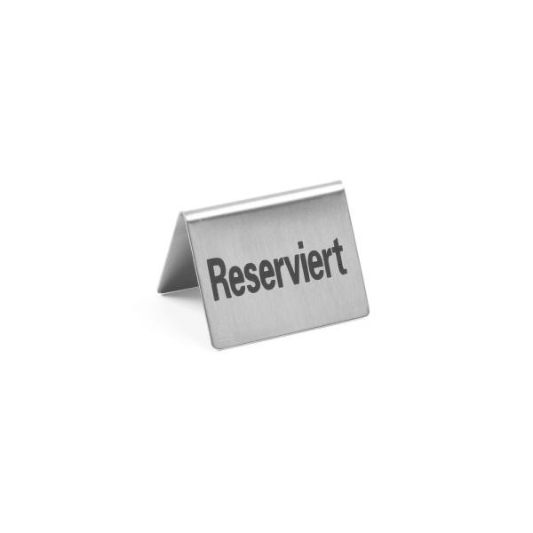 HENDI Tischschild Reserviert - 4 Stk, Reserviert 50 x 35 x 40 mm