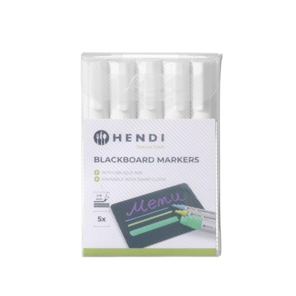 HENDI Kreidemarker 6 mm 5 x  weiß