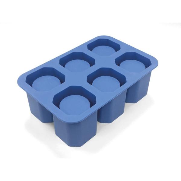 HENDI Eiswürfelform Shotglas BarUp Blau 125 x 190 x 60 mm  