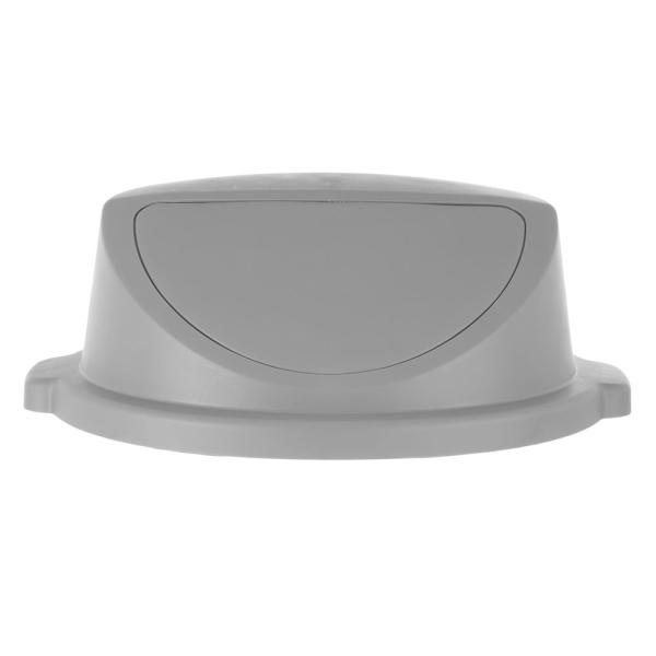 HENDI Push-Deckel für Abfalleimer rund AmerBox Passend für 691038 Hellgrau Ø 580 x 190 mm