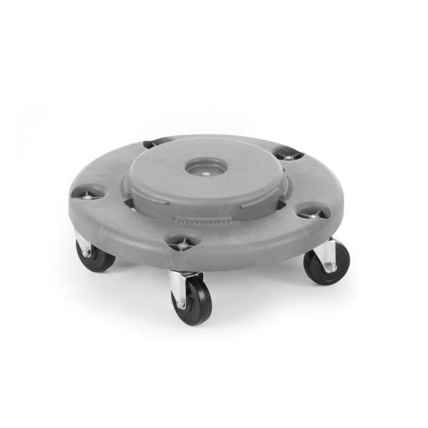 HENDI Wagen für Abfalleimer rund AmerBox Passend für 691038 Hellgrau Ø 455 x 165 mm