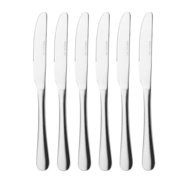 HENDI Tafelmesser - 6 Stk, Profi Line 6 Stk, Länge 225 mm