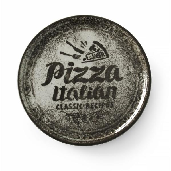 HENDI Pizzateller Recipe Collection Schwarz Schwarz Ø 310 mm  1 Karton = 6 Stück
