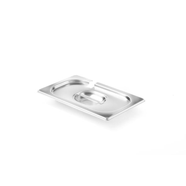 HENDI Gastronorm-Deckel mit Löffelaussparung Profi Line GN 1/4 265 x 162mm