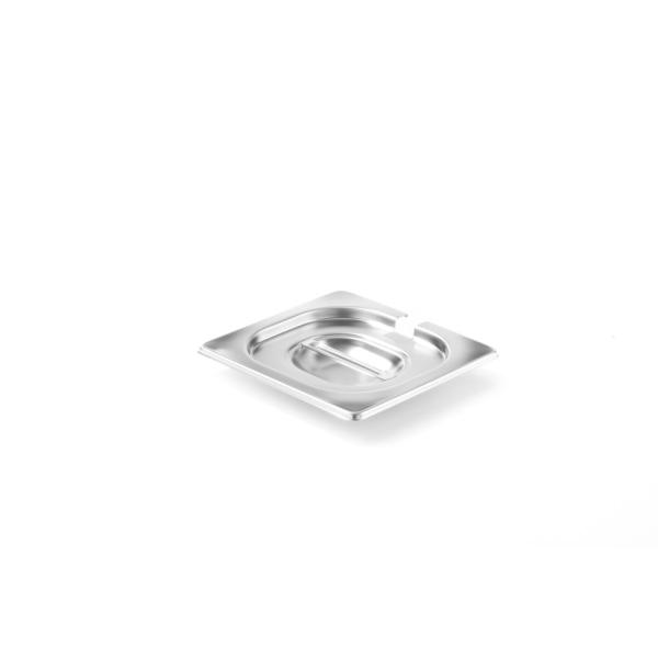 HENDI Gastronorm-Deckel mit Löffelaussparung Profi Line GN 1/6 176 x 162mm