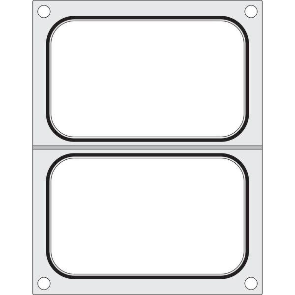 HENDI Matrize für Versiegelungsmaschine zwei Behälter (178 x 113 mm)