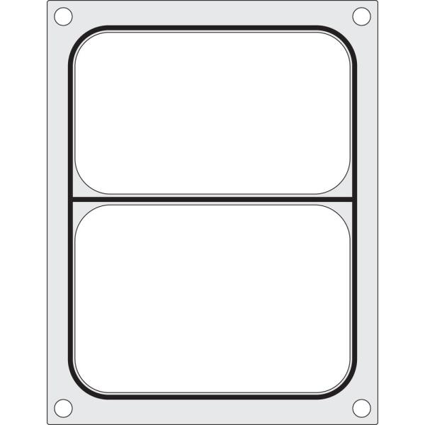 HENDI Matrize für Versiegelungsmaschine ein zweiteiliger Behälter (227 x 178 mm)