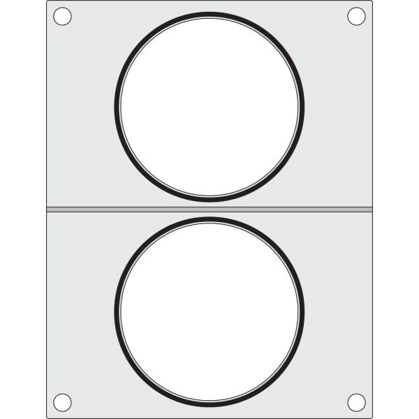 HENDI Matrize für Versiegelungsmaschine zwei runde Behälter (ø115 mm)