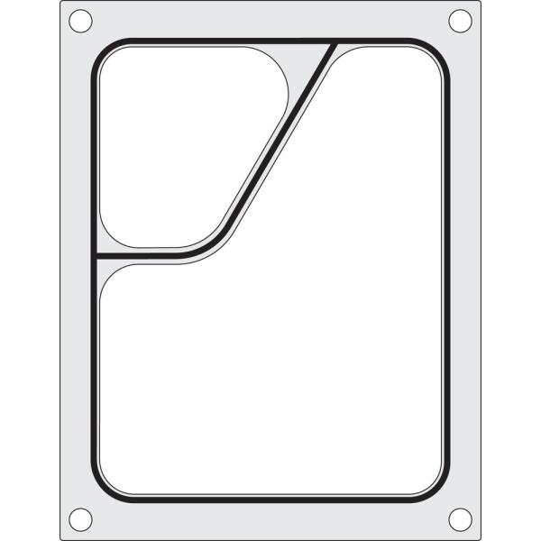 HENDI Matrize für Versiegelungsmaschine ein zweiteiliger Colt-Behälter (227 x 178 mm)