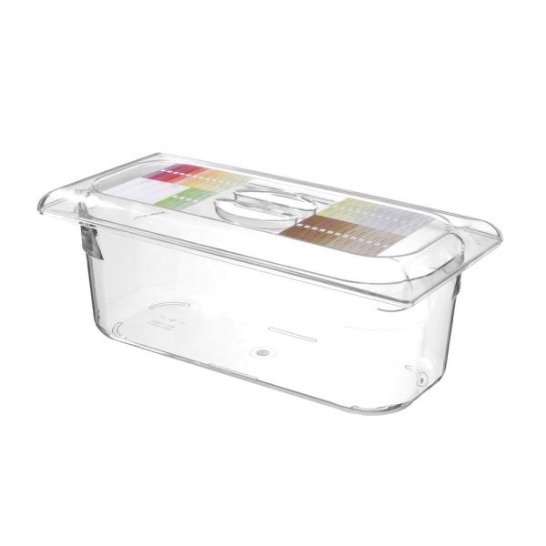 Bild 1 HENDI Eiscreme-Behälter Polycarbonat 5 l, Transparent 360 x 165 x 120 mm