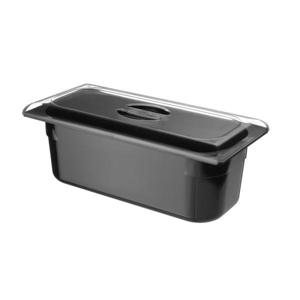 Bild 1 HENDI Eiscreme-Behälter Polycarbonat 5 l, Schwarz 360 x 165 x 120 mm