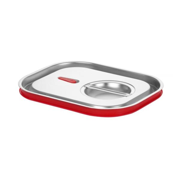 HENDI Gastronorm-Deckel mit Silikonrand Kitchen Line GN 1/2 265 x 325 mm