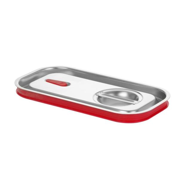 HENDI Gastronorm-Deckel mit Silikonrand Kitchen Line GN 1/3 325 x 176 mm