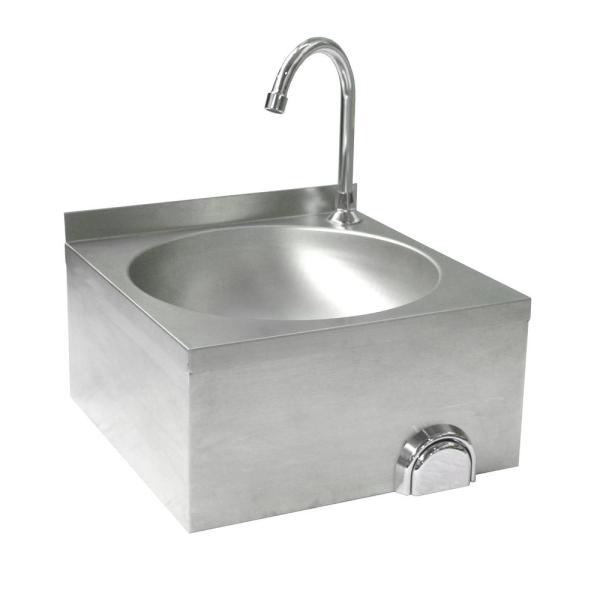 HENDI Waschbecken mit Kniebedienung 400 x 400 x 450 mm