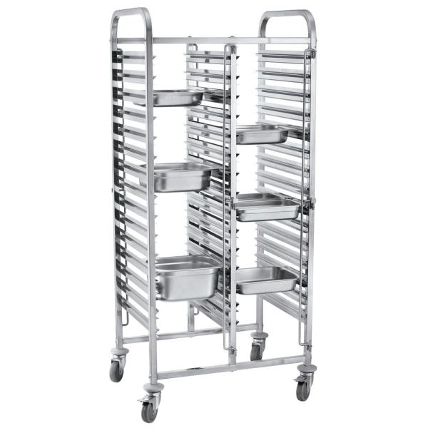 HENDI Transportwagen doppelt - 30 x GN1/1 798 x 610 x 1710 mm