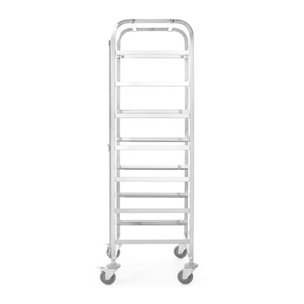 HENDI Transportwagen für Spülmaschinenkörbe - 7 Körbe à 500 x 500 mm 615 x 560 x 1710 mm