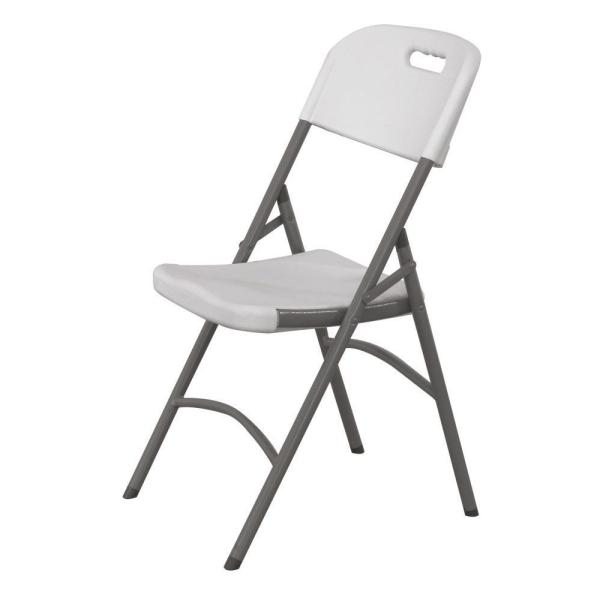 HENDI Catering Sessel Max Last 180 kg, Weiß 540 x 440 x 840 mm