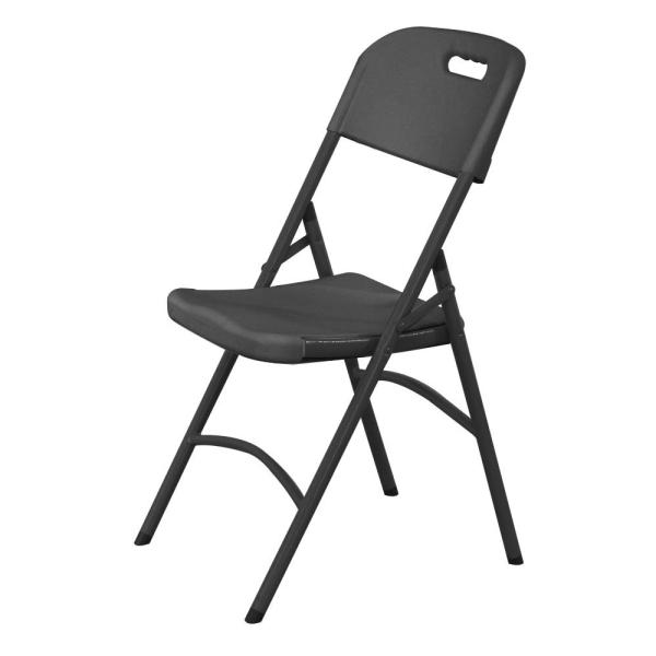 HENDI Catering Sessel – schwarz Max Last 180 kg, Schwarz 540 x 440 x 840 mm