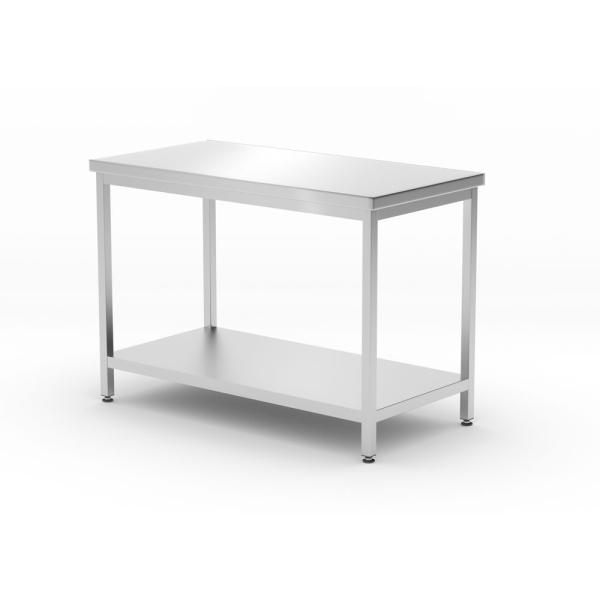 HENDI Mitteltisch mit Ablage – verschraubt Tiefe 600 mm Kitchen Line 1200 x 600 x 850 mm