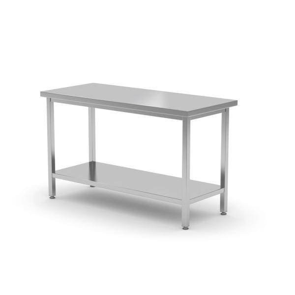 HENDI Mitteltisch mit Ablage – verschraubt Tiefe 600 mm Kitchen Line 1800 x 600 x 850 mm