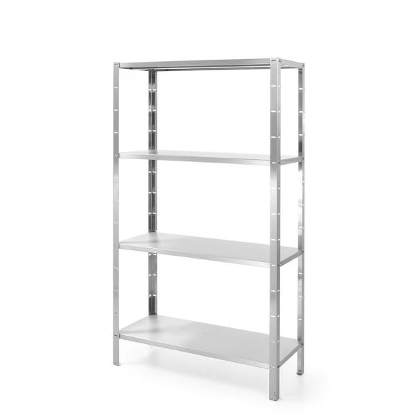 HENDI Lagerregal mit 4 Regalen – verschraubt Kitchen Line 1000 x 400 x 1800 mm